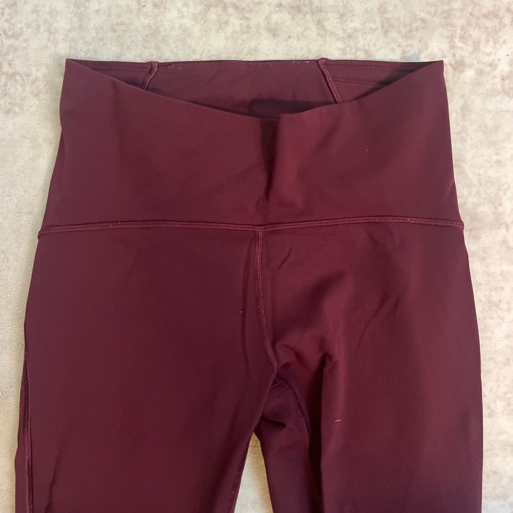 Garnet Lululemon train times leggings